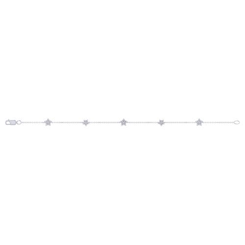 Luvmyjewelry Starkissed Diamond Bracelet In Sterling Silver In Silver