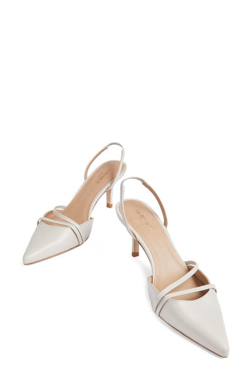 Shop Lk Bennett Madeley Slingback Pointed Toe Pump In Pearl