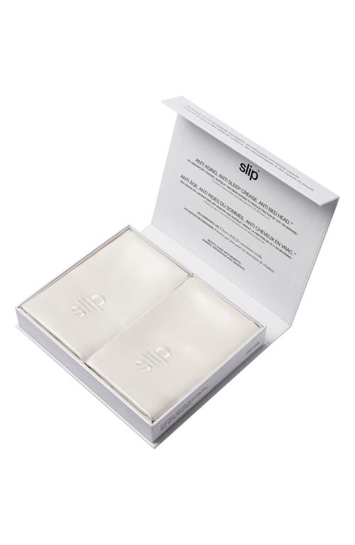 Slip Set Of 2 Silk Queen Pillowcases (nordstrom Exclusive) $178 Value In White