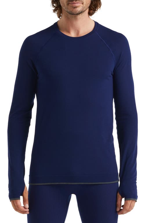 Icebreaker BodyfitZone™ Merino 200 Zone Long Sleeve Thermal T-Shirt  in Royal Navy