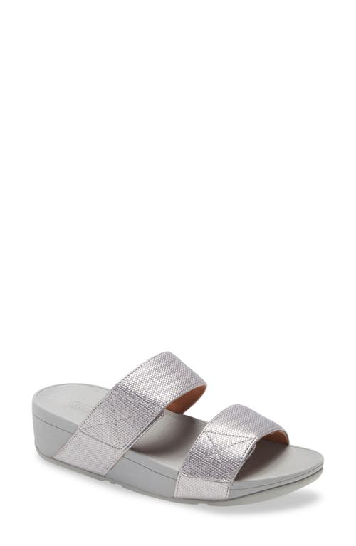 FitFlop Mina Wedge Slide Sandal in Silver