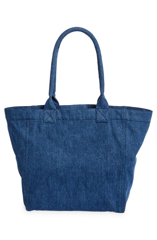 Isabel Marant Small Yenky Logo-embroidered Tote Bag In Blue