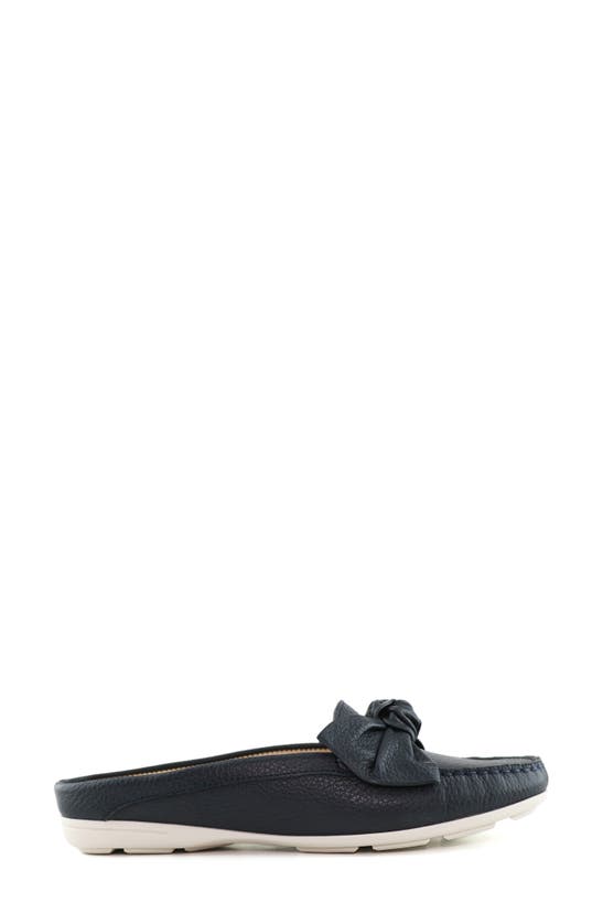 Marc Joseph New York Diane Mule In Navy Grainy