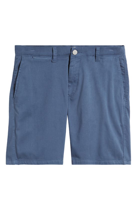 Shop Dl1961 Jake Flat Front Chino Shorts In Anchor Blue