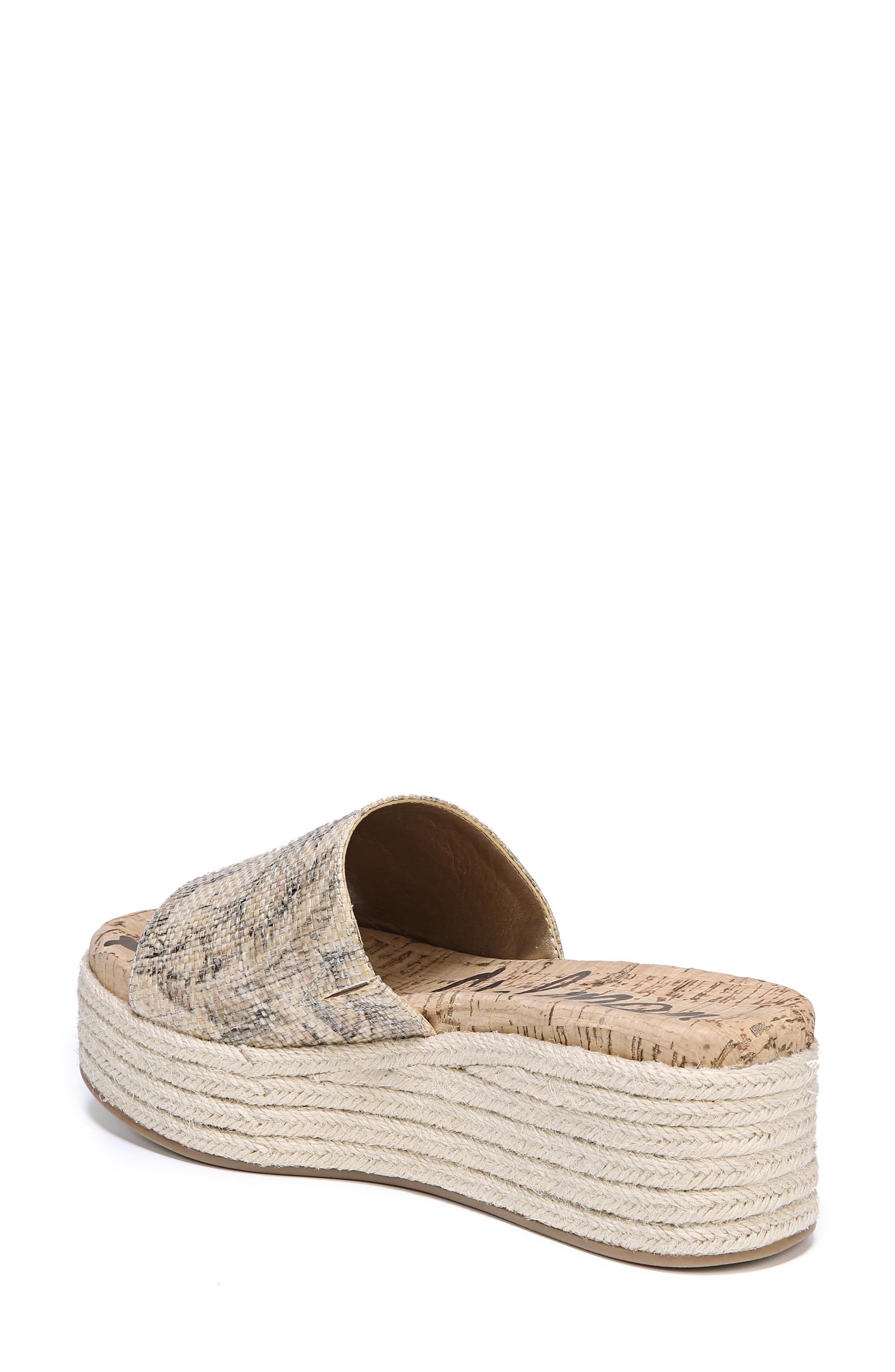 sam edelman weslee platform slide sandal