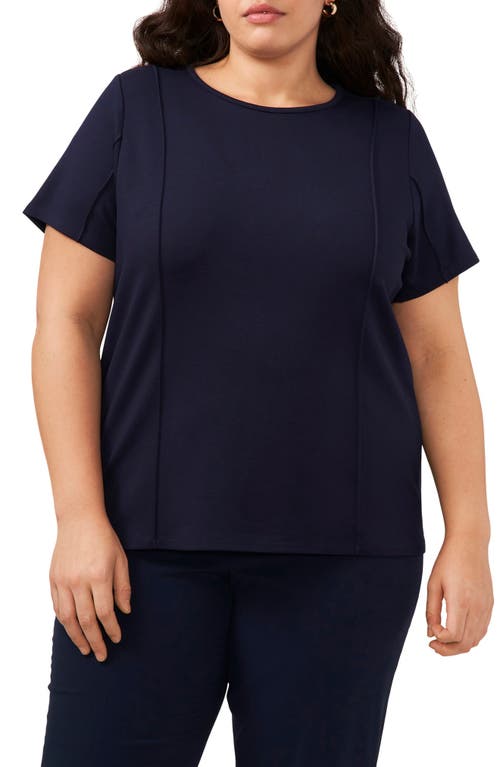 halogen(r) Princess Seam Knit Top in Classic Navy