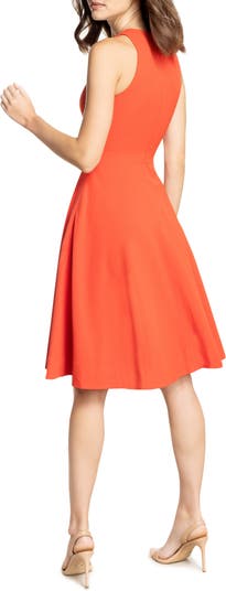 Catalina tea length fit & outlet flare dress dress the population