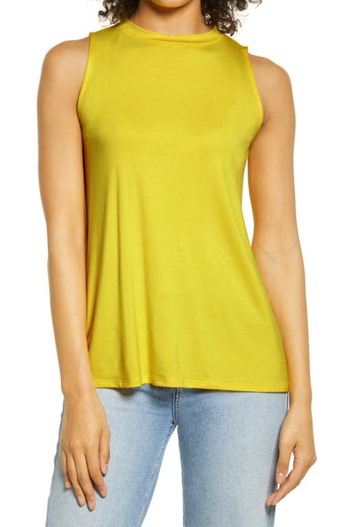 Loveappella Tie Bank Tank Top in Yellow