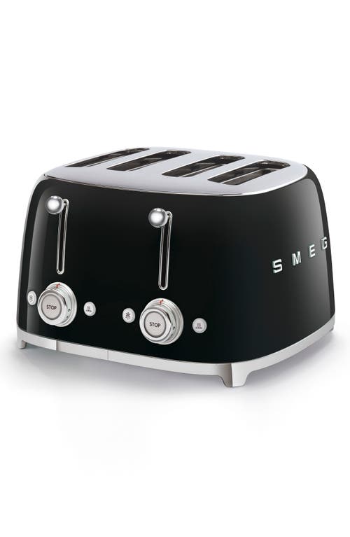 smeg '50s Retro Style 4-Slice Toaster in Black at Nordstrom