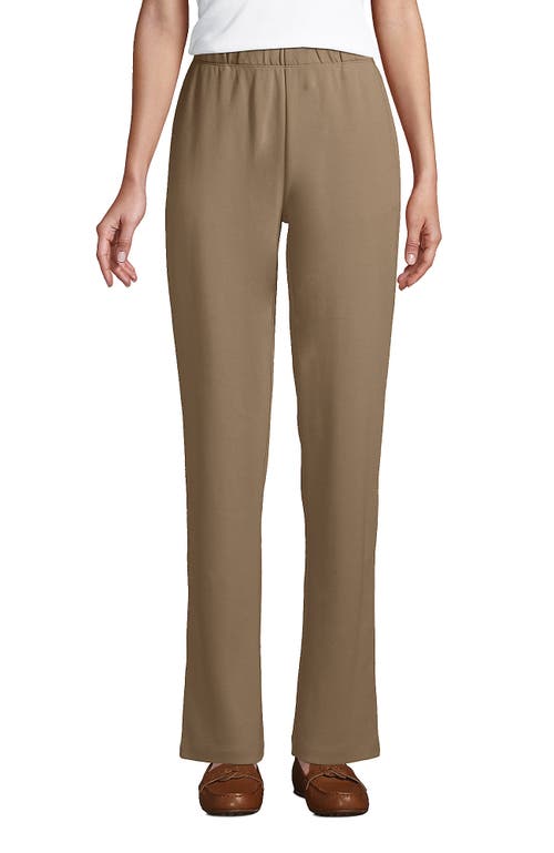 Shop Lands' End Sport Knit High Rise Pants In Rich Camel