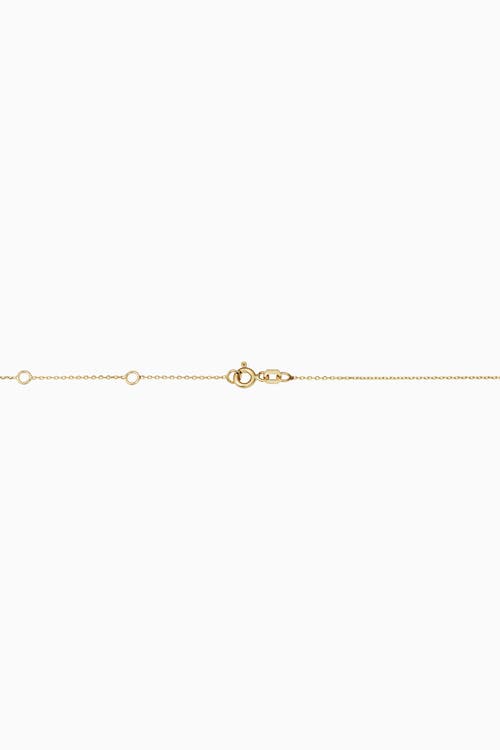 ORADINA ORADINA 14K YELLOW GOLD SWEET OVAL PENDANT NECKLACE 