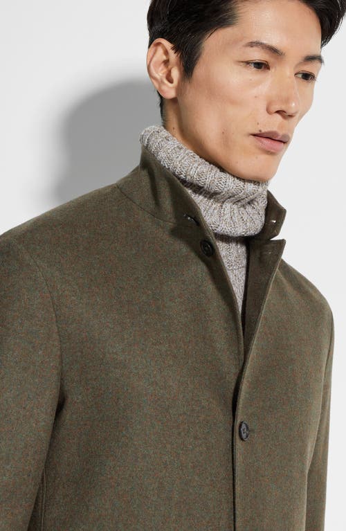 Zegna Oasi Cashmere Il Conte Chore Jacket In Fango