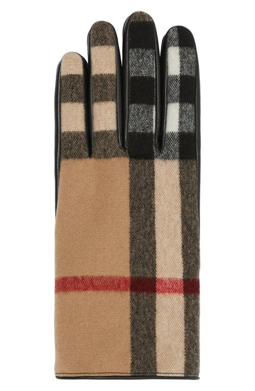burberry Gabriel Wool Gloves Archive Beige at Nordstrom,