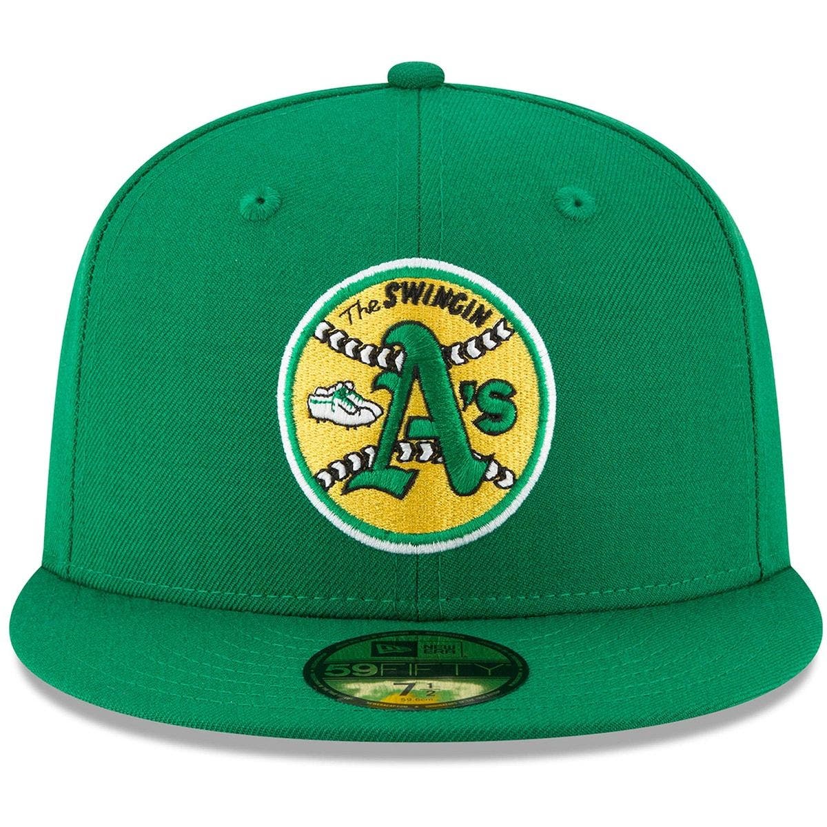 green and yellow oakland a's hat