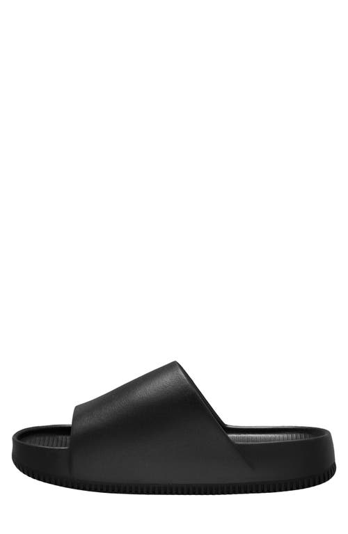 Nike Calm Sliders In Black In Black/black