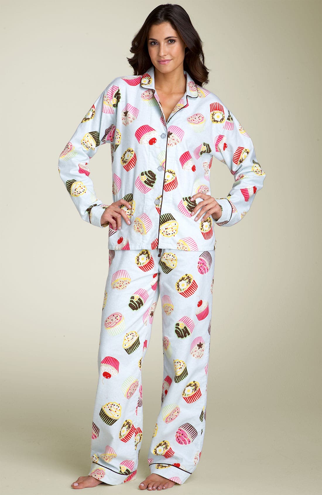 PJ Salvage 'Cupcake' Flannel Pajamas Nordstrom