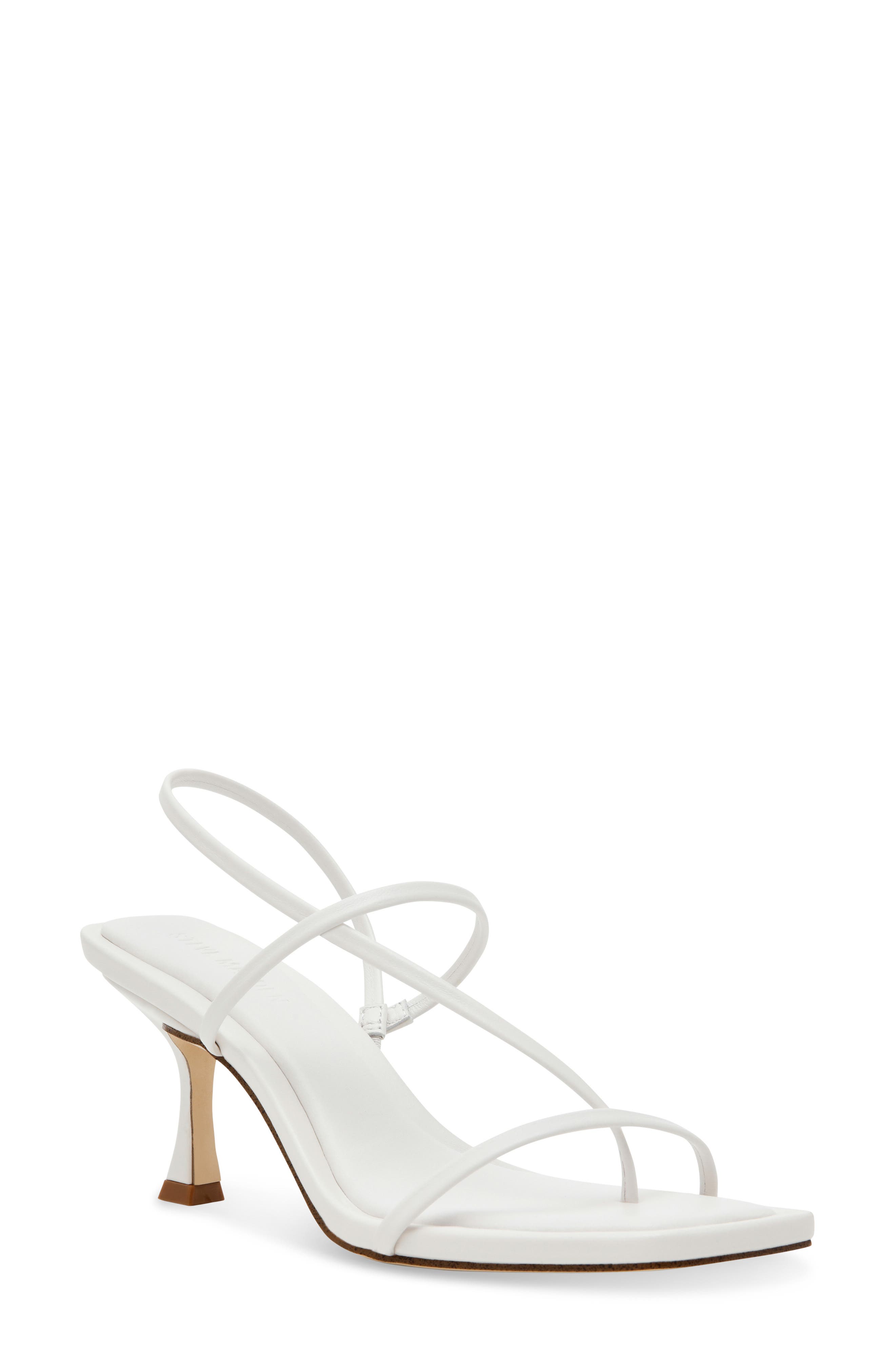 Steve Madden Lock Sandal In White