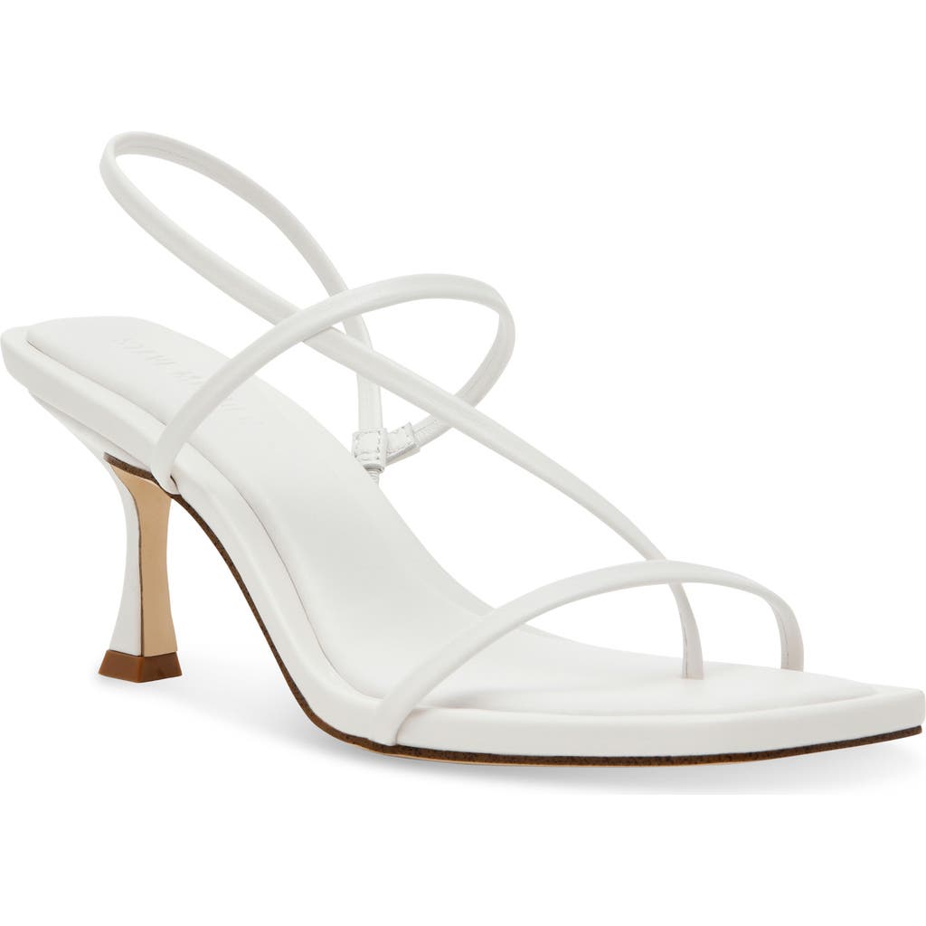 Steve Madden Lock Sandal In White
