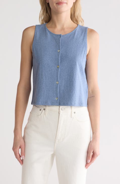 Bacopa Button Front Tank Top