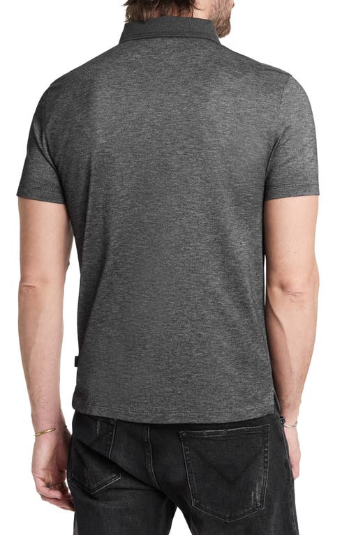 Shop John Varvatos Vestry Regular Fit Polo In Charcoal