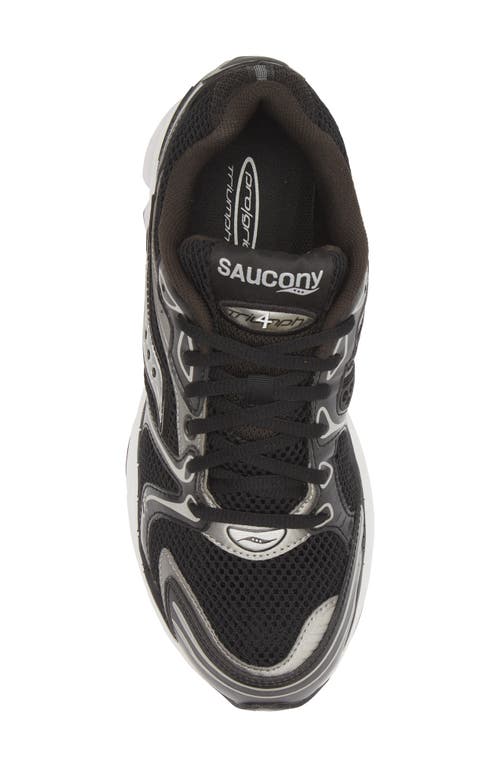 Shop Saucony Progrid Triumph 4 Sneaker In Black/silver