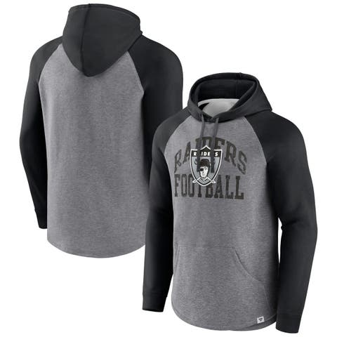 Men's NFL x Staple Gray Las Vegas Raiders Split Logo Pullover Hoodie Size: Small