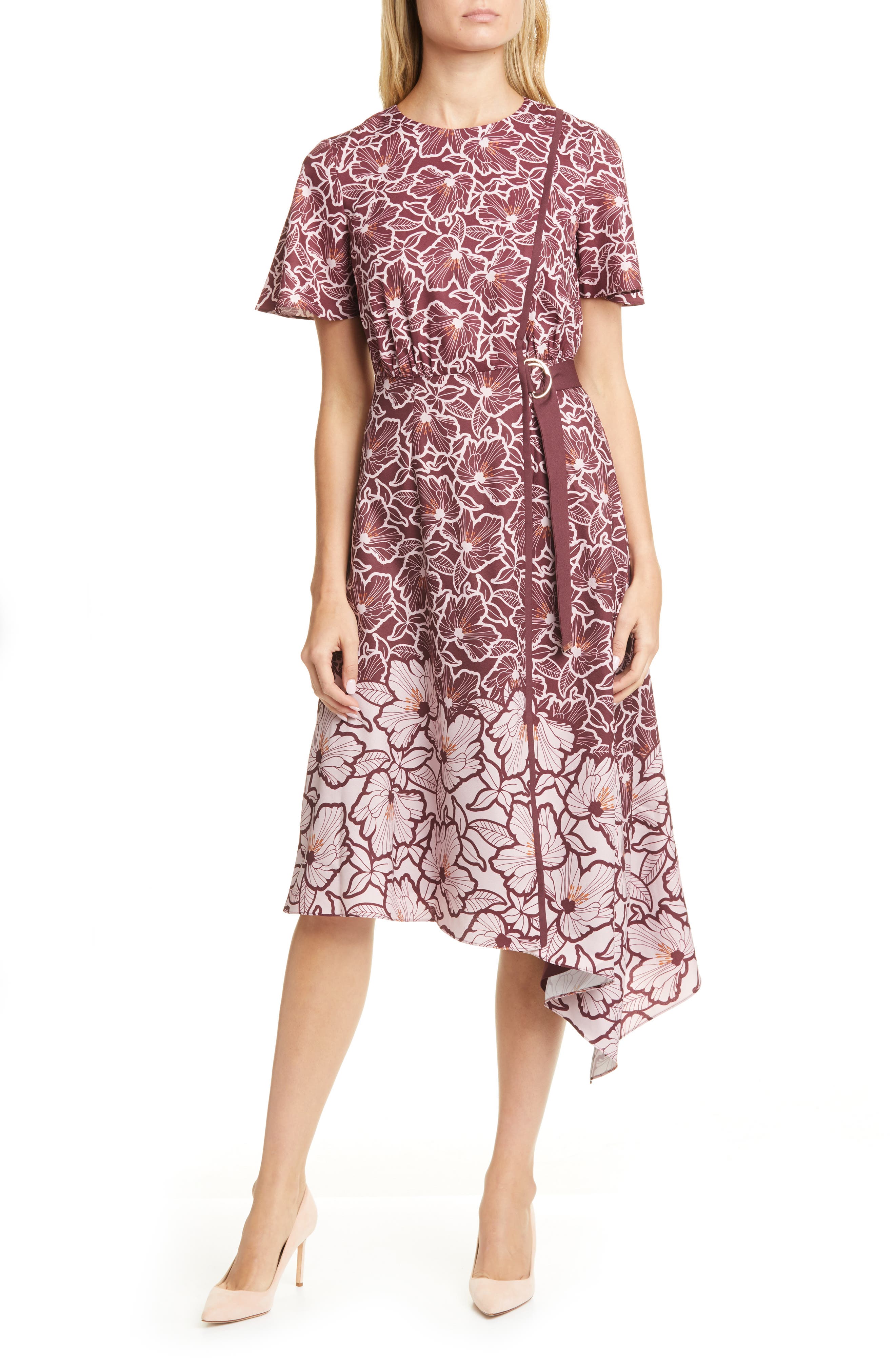 ted baker asymmetric dress