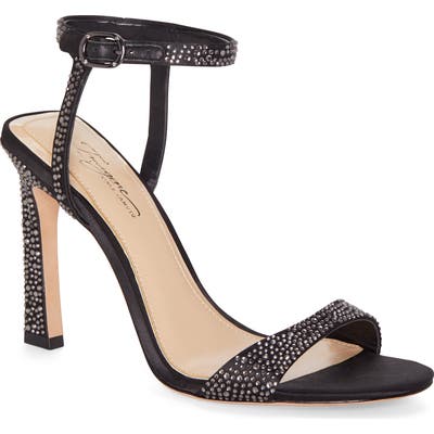 Imagine By Vince Camuto Reshi 2 Embellished Ankle Strap Sandal- Black