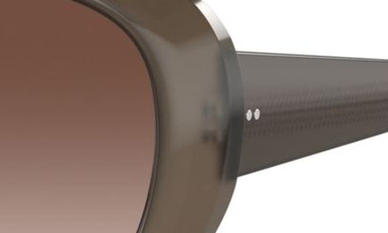 Shop Oliver Peoples Maridan 62mm Oversize Round Sunglasses In Taupe