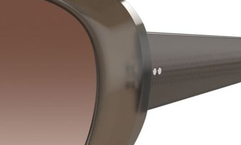 Oliver Peoples Maridan 62mm Oversize Round Sunglasses In Taupe