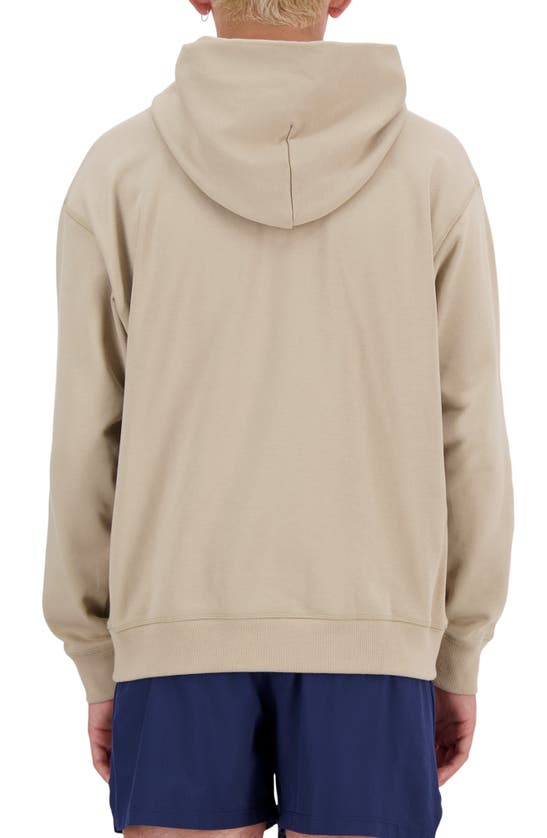Shop New Balance Athletics Oversize Pullover Hoodie In Stoneware