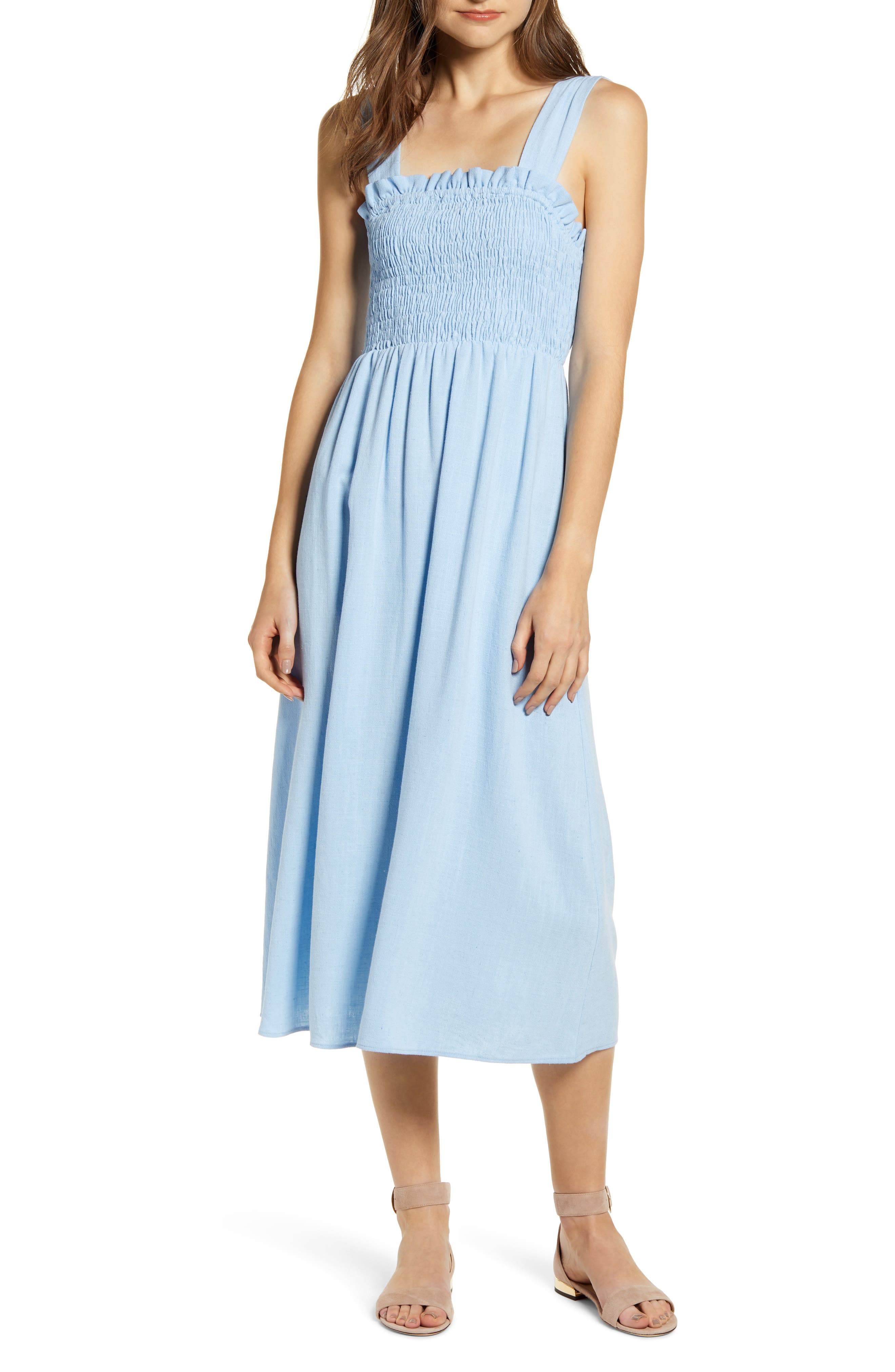 Chelsea28 Easy Fit Midi Sundress, Blue