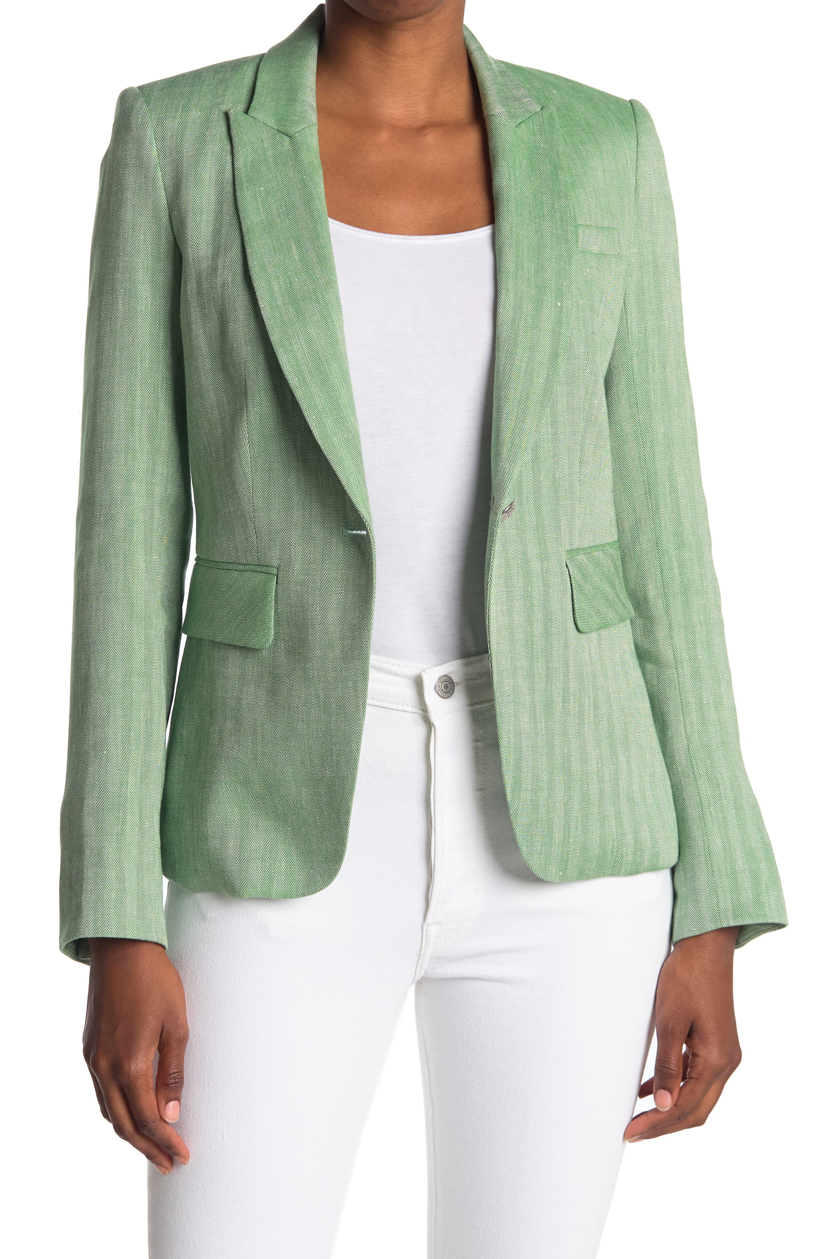 veronica beard green blazer