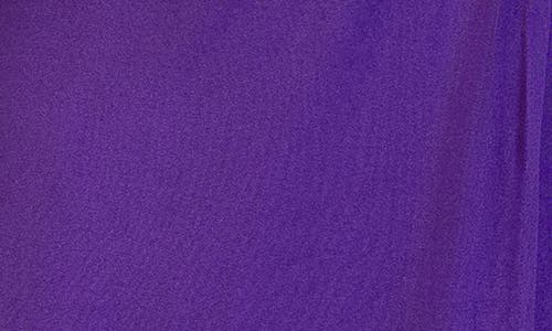 24seven Comfort Apparel Plus Size Collared Wrap Maxi Dress In Purple