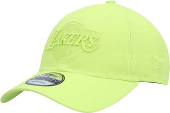 Green top lakers hat