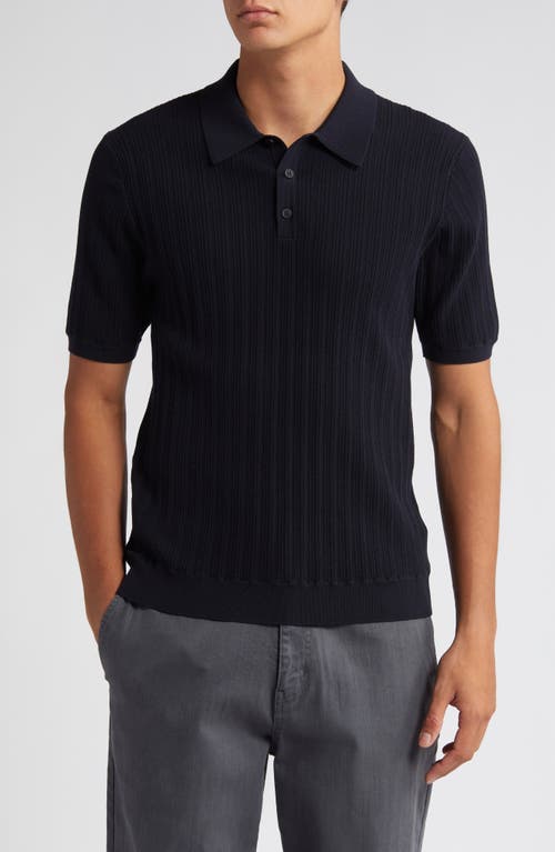 Naples Polo Sweater in Midnight