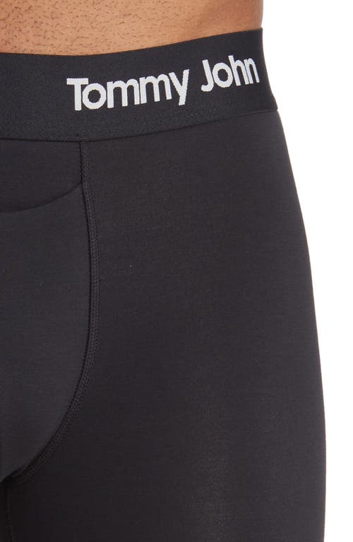 Shop Tommy John 2-pack Cool Cotton 6-inch Boxer Briefs In Navy/black