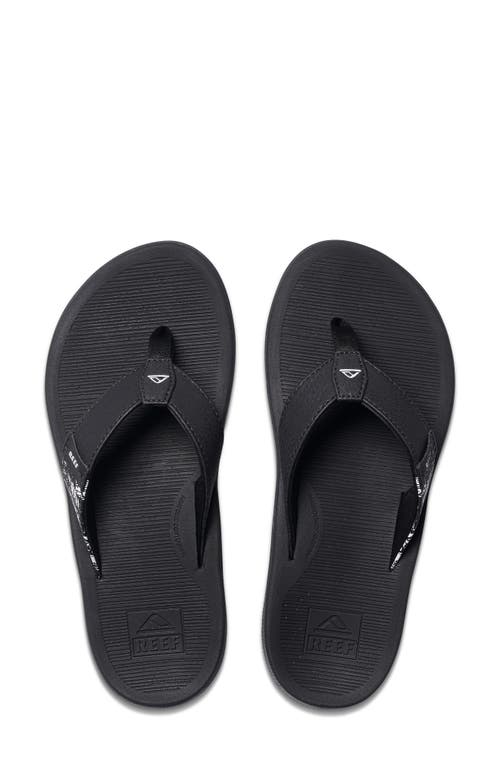 Reef Santa Ana Flip Flop In Black/white