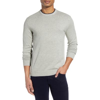 French Connection Double Crewneck Sweater, Grey