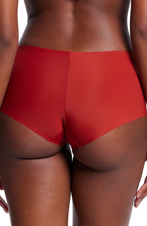 Hanky Panky Breathesoft Hi-rise Thong Underwear In Sundried Tomato Red