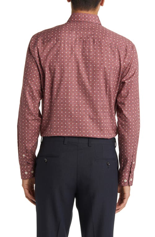 Jack Victor Agustin Contemporary Fit Foulard Print Cotton Button-up Shirt In Rose