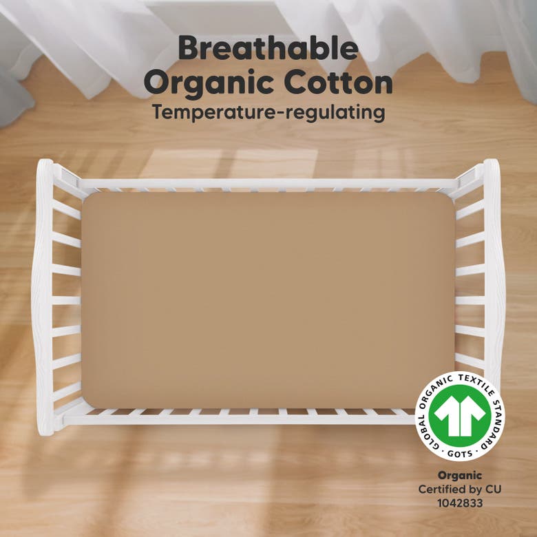 Shop Keababies Soothe Fitted Crib Sheet In Pecan