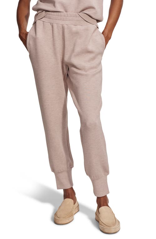 Shop Varley Slim Cuff Ankle Joggers In Taupe Marl