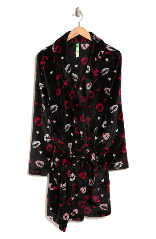 Honeydew Intimates Super Sweet Plush Robe In Vixen Lips