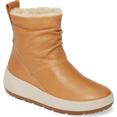 Ecco Ukiuk 2.0 Genuine Shearling Boot, Beige