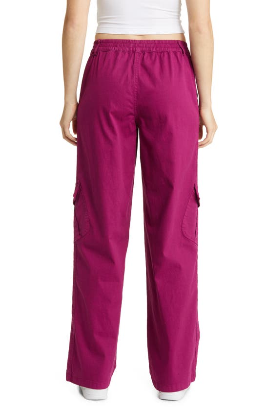 Bp. Wide Leg Cargo Pants In Purple Magenta