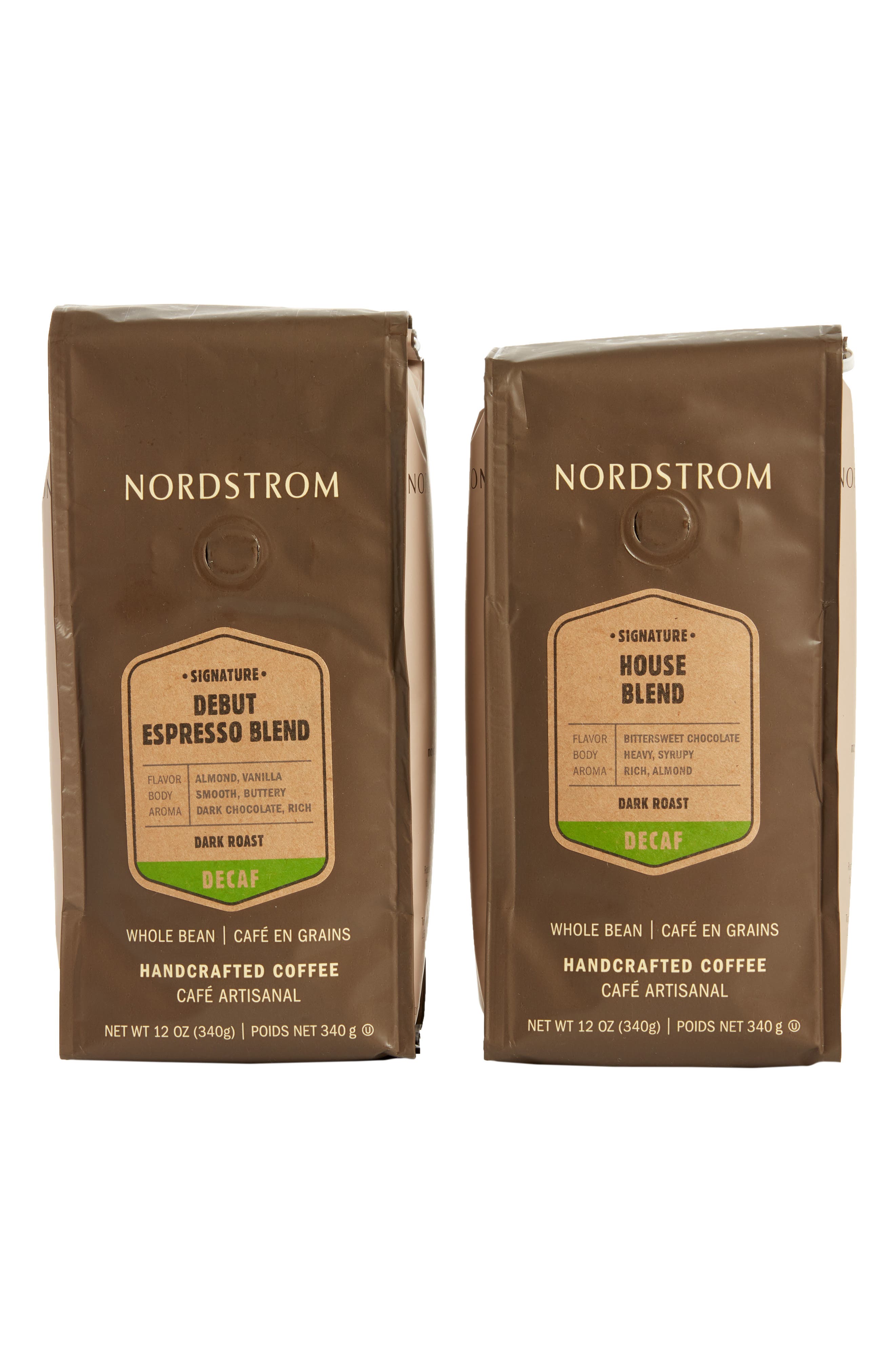 Nordstrom Coffee 'House Blend Decaf' & 'Debut Espresso Blend Decaf