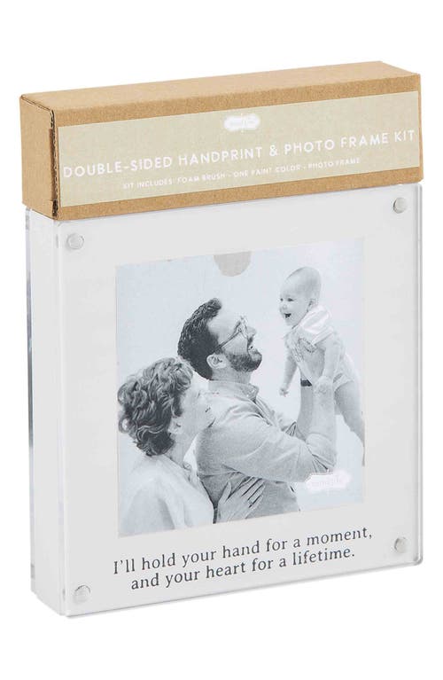 Mud Pie Baby Handprint Photo Frame Kit in White at Nordstrom