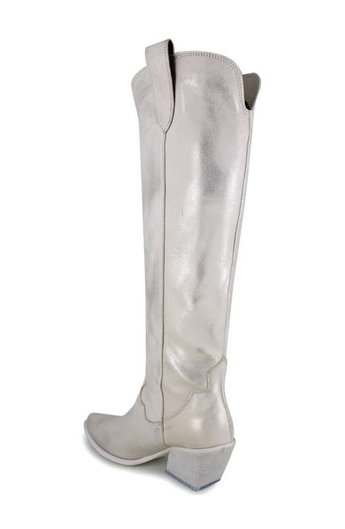 Zigi Valezka Knee High Boot In Bone Gold