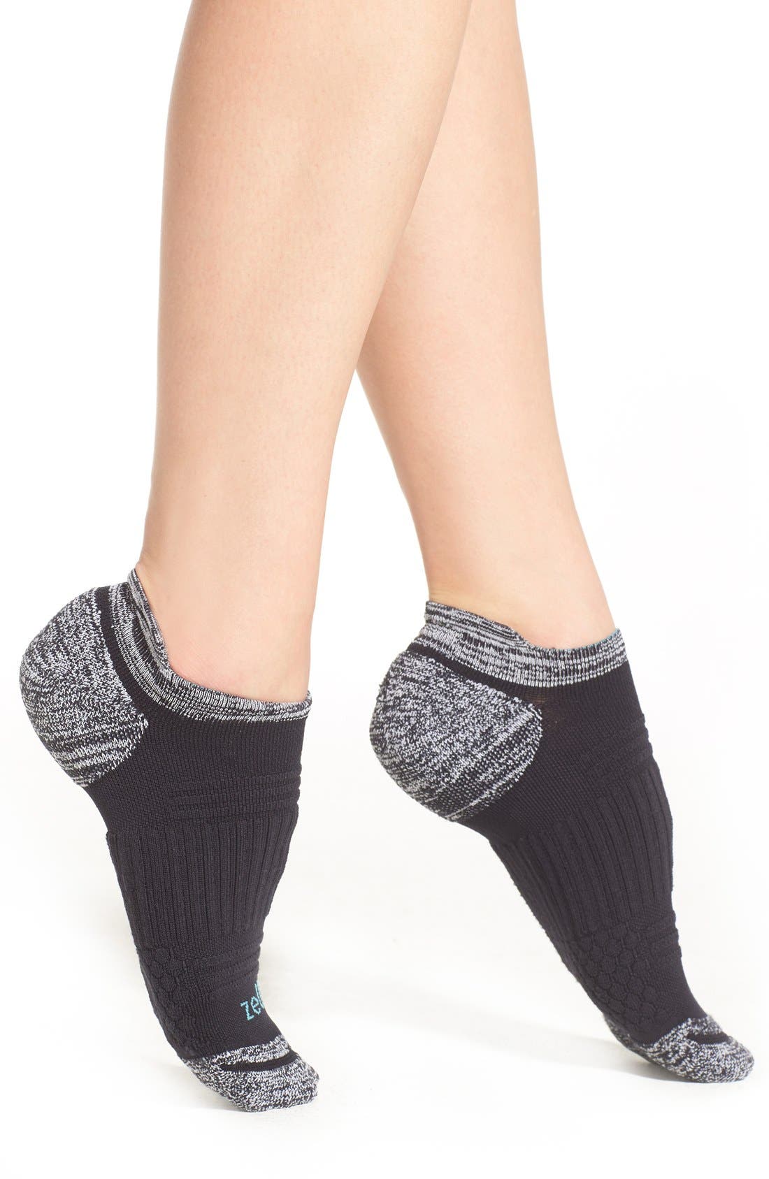 Zella Tab Back Running Socks Nordstrom